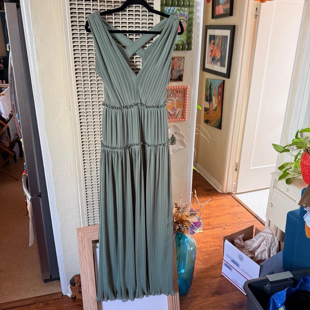 Reiss Gigi pleated maxi dress - Picture 5 of 14